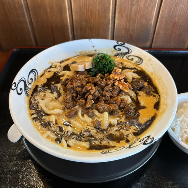 「鹿肉の汁なしタンタンメン」@麺創 なな家の写真