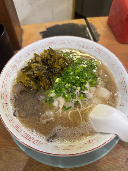 「ラーメン+替え玉+高菜明太」@しぇからしか 梅田店の写真