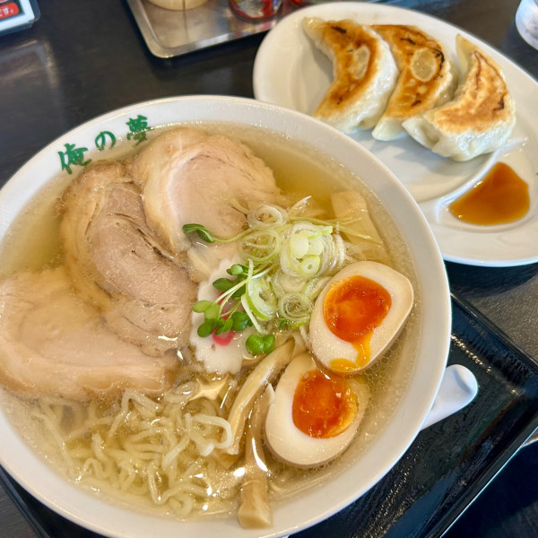 「夢ちゃんらーめん＋餃子３個」@青竹手打らーめん 俺の夢の写真