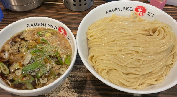 「醤油つけ麺」@ラーメン人生 JET 福島本店の写真