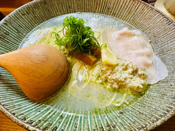 「牡蠣そば釜めしセット【1200円】」@中華そば 華塩の写真