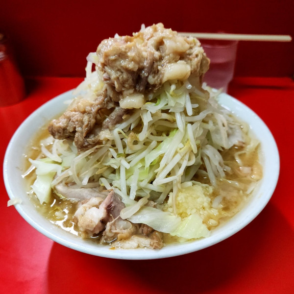 「小ラーメン ヤサイ、ニンニク、アブラ」@ラーメン二郎 松戸駅前店の写真