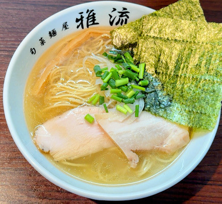 「中華そば 塩 並 850円」@旬菜麺屋 雅流の写真