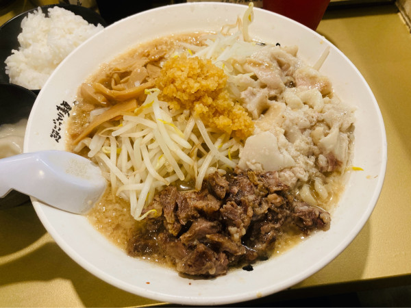 「タン二郎ラーメン」@超ごってり麺 ごっつ 新小岩店の写真