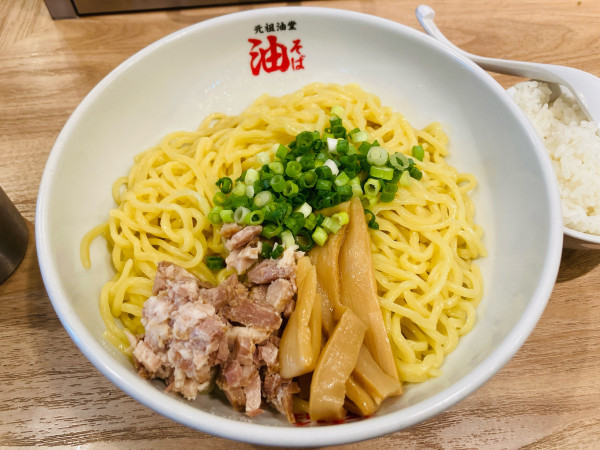 「油そば ライス」@元祖油堂 新小岩店の写真