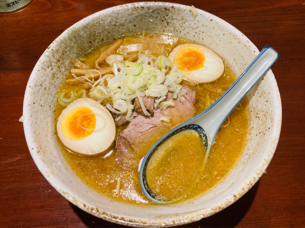 「味噌 煮卵」@らーめん みかんの写真