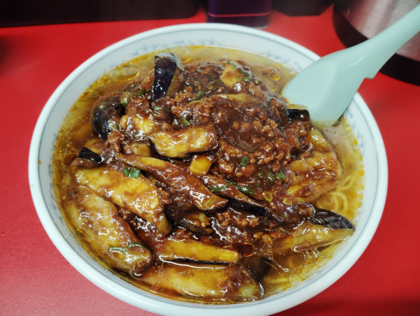 「オススメ　麻婆茄子定食→麺変更　980円」@あ麺んぼの写真