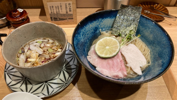 「鰹昆布水つけそば(醤油)」@中華そば 麒麟の写真