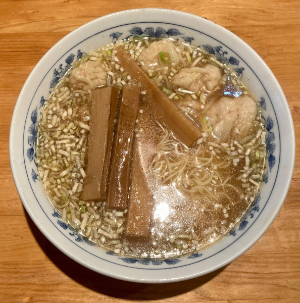 「竹の子ワンタン麺」@ウミガメ食堂の写真