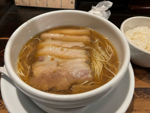 「チャシュー麺 110円ご飯150円」@徳川町 如水 本店の写真
