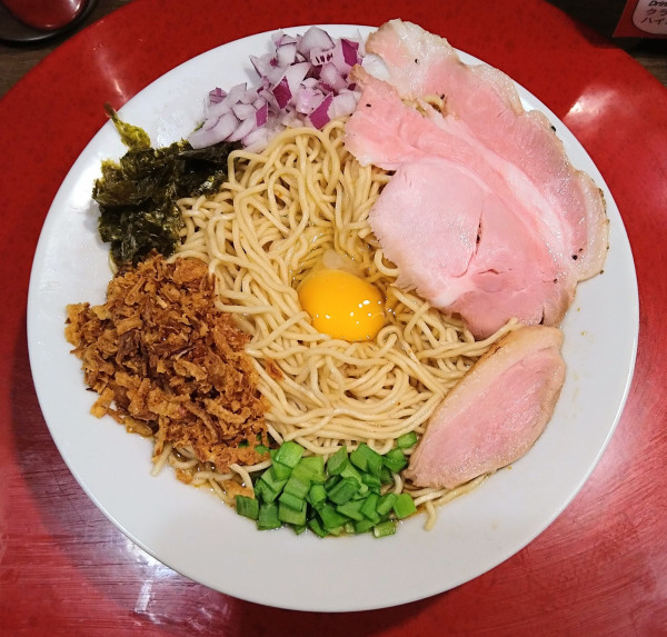 「スタミナ油麺+油麺中盛」@RaMen TOMO TOKYOの写真