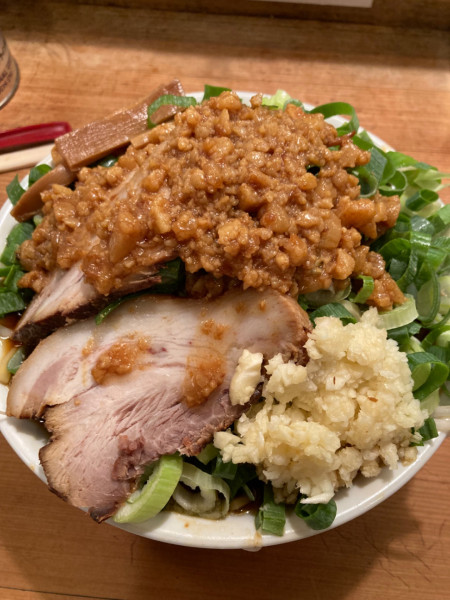 「ラーメン並250g¥850、葱増し¥100」@らーめんやまちゃんの写真