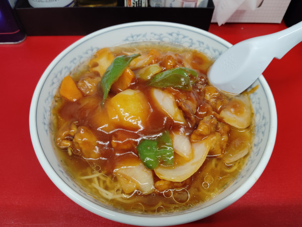 「オススメ　酢豚定食→麺変更　　　980円」@あ麺んぼの写真