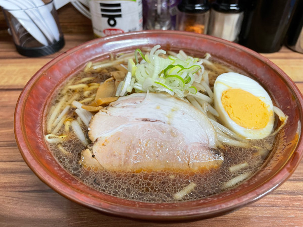 「夜限定　黒中華そば」@郡山駅前ラーメン 角麺の写真