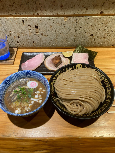 「つけめん大盛　桃源ハーフ」@中華蕎麦うゑずの写真