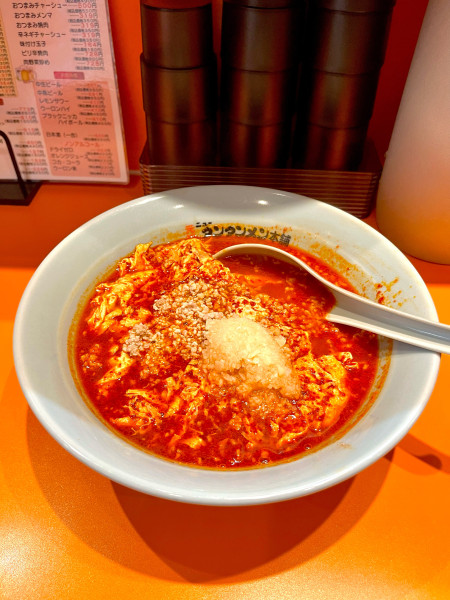 「タンタンメン.大辛【ニンニク、挽肉ダブル】」@元祖ニュータンタンメン本舗 武蔵小山店の写真