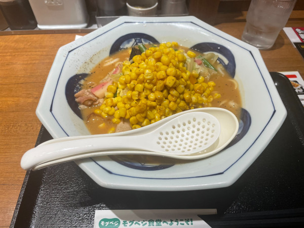 「北海道どっさりコーンみそちゃんぽん」@長崎ちゃんぽん リンガーハット 川越U_PLACE店の写真