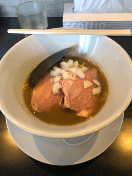 「煮干しそば極➕ニボ玉」@煮干中華蕎麦 舞〜Mau〜の写真