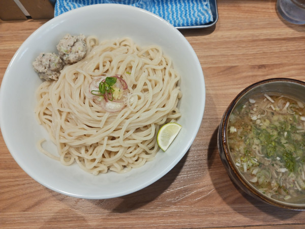 「期間限定　三種の塩の塩つけ麺(並)」@ら～めん つけ麺 幸加の写真