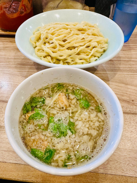 「【限定】煮干つけ麺【1000円】」@くじら食堂 nonowa東小金井店の写真