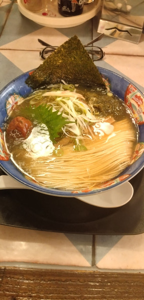「梅しおそば」@麺や食堂 本店の写真