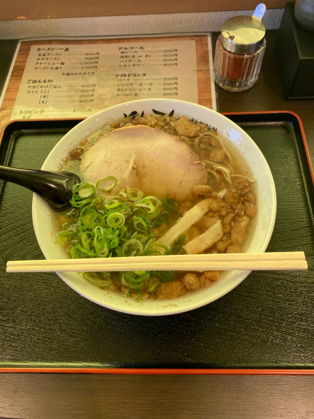 「尾道ラーメン大盛背脂マシ」@ぼんてん 井上製麺所の写真