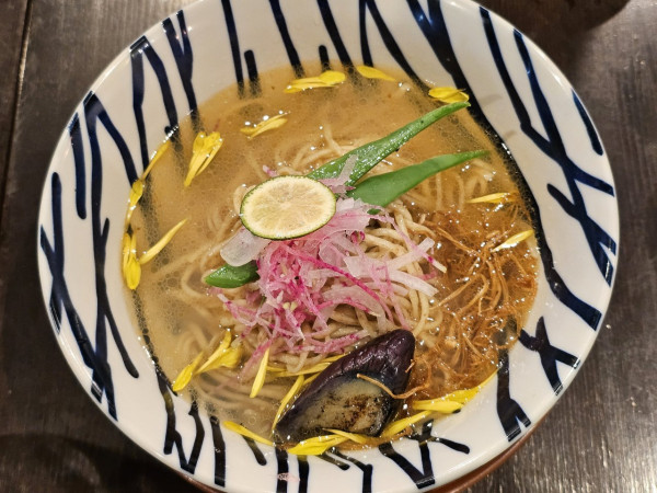 「倉石牛と浅利のボンゴレロッソ（sobaコース3300円内）」@sobabar Ciliegioの写真