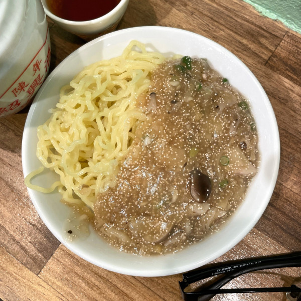 「タラコと干し貝柱の冷やしソバ」@亜細亜割烹 新橋 蓮月の写真