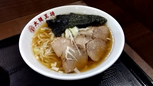 「中華そば（７４０円）」@大阪王将 イオンモールむさし村山店の写真