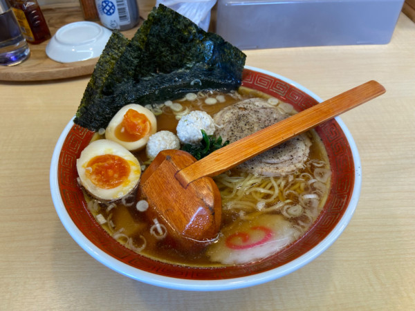 「特製中華そば(1080円)」@中華そば 浜田屋 平須店の写真