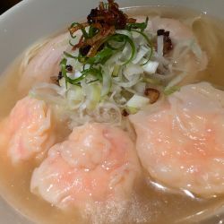 特製海老雲呑麺 塩(3 個)