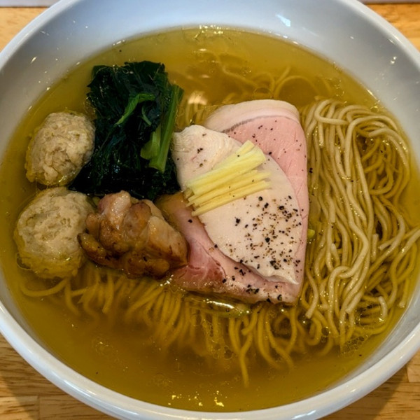 「奥久慈しゃも淡麗 塩 1,280円」@中華そば ひしおの写真