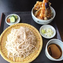 ざるそば.ミニ天丼セット