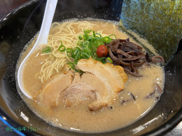 「平九郎らーめん+替え玉1玉(930円)バリカタ濃いめふつう」@平九郎Rの写真