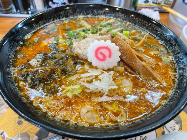 「限定　SPICY MISO RAMEN魯珈」@らあめん花月嵐 いわき湯本店の写真