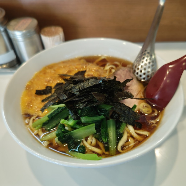 「納豆らぁめん（大盛）」@らぁめん ほりうち 新橋店の写真