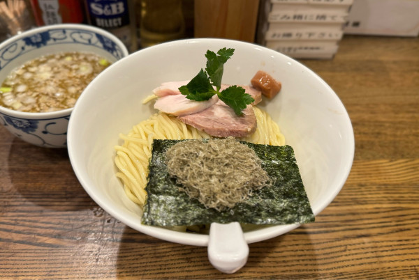 「限定塩つけ麺（大盛り）¥1150」@新橋 纏の写真