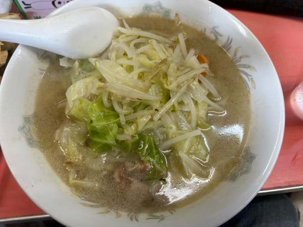 「タンメン餃子1100円」@一番の写真