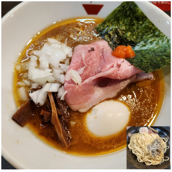 「蟹そば 味玉 和え玉」@crab台風。の写真