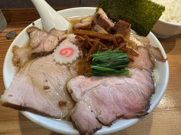 「塩チャーシューメン　ライス」@オランダ軒の写真