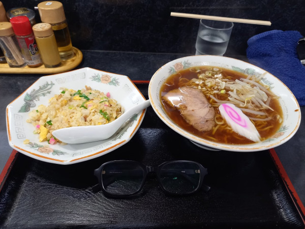 「Aセット(半チャーハン・ラーメン)」@中華そば 福本屋の写真
