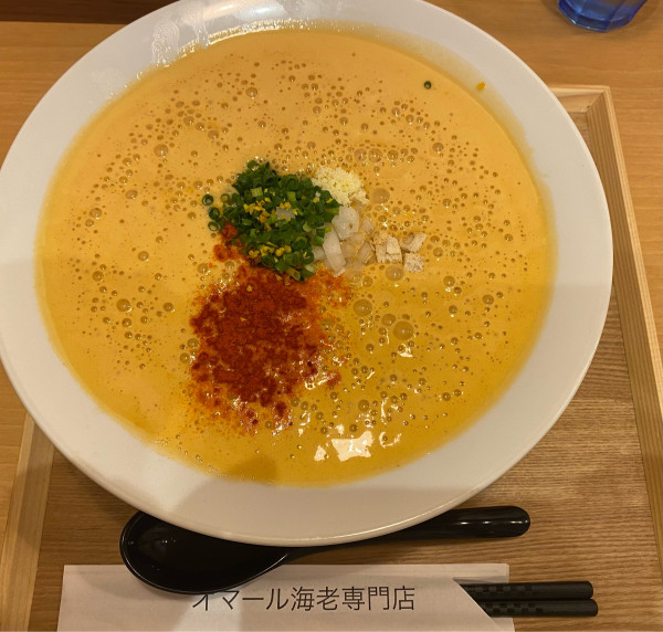 「泡オマールラーメン　980円」@麺屋はやぶさ 下北沢店の写真
