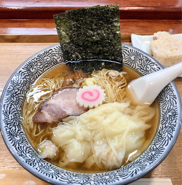 「無化調ワンタンメン　1100円」@中華そば 水嶋の写真