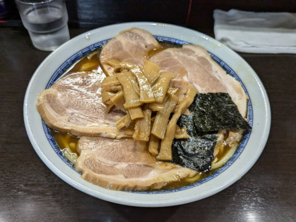 「ラーメン950円チャーシュー350円」@中華そば べんてんの写真