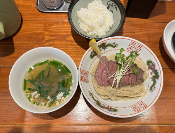 「【SNS限定】ネギ塩牛タンつけ麺」@麺屋 真心の写真