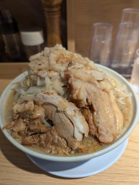 「チャーシュー麺+麺大盛」@ラーメン豚の子の写真