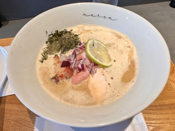 「【限定】魚介白湯そば」@marenの写真