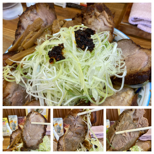 「ネギチャーシューメン　1200円」@ラーメンハウス 東寺町店の写真