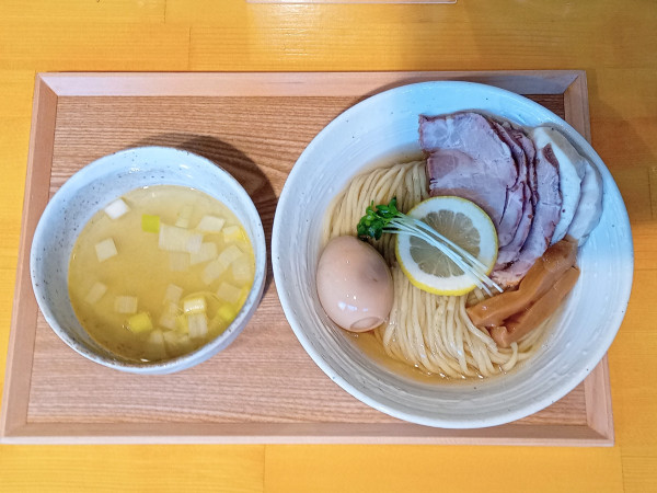 「特製昆布水つけ麺（塩）」@BABA NOODLE HOUSEの写真