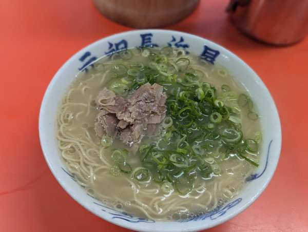 「ラーメン550円」@元祖 長浜屋の写真